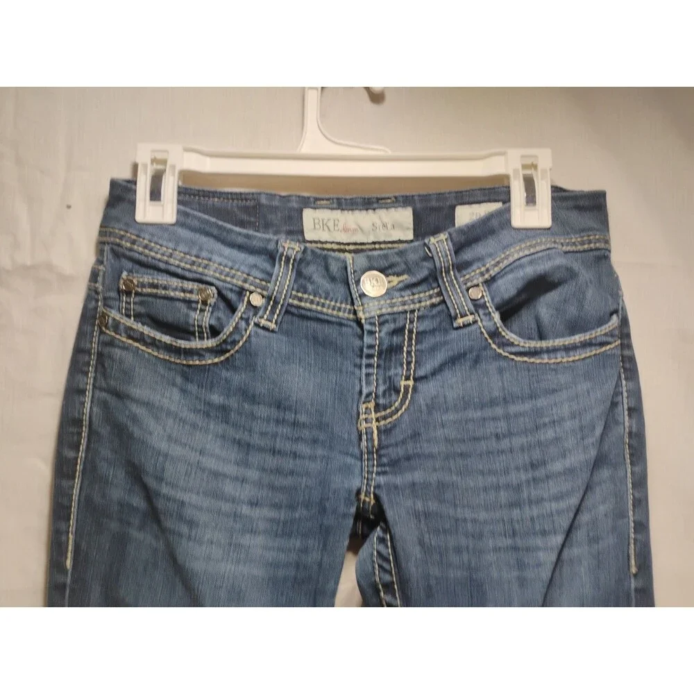 BKE Denim Stella Jeans Women’s Size 28R Stretch Distressed Flawed